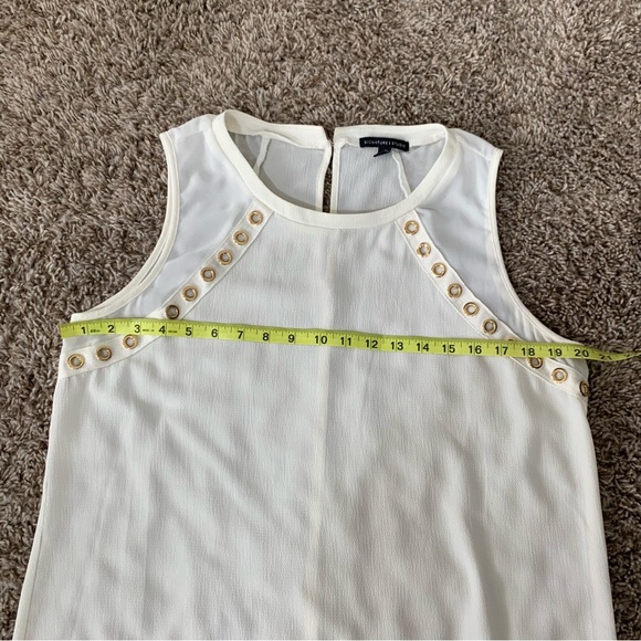 Signature Studio Lightweight Sleeveless Blouse Shirt with Gold Details size L - Picture 11 of 12